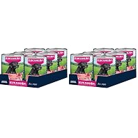 EUKANUBA Cibo umido per cani senior con manzo e zucca, cibo umido premium senza cereali per cani anziani