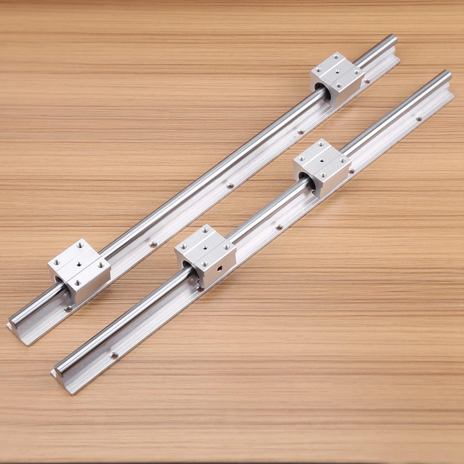 Zestaw Szyn łożysk Liniowych SBR12 500 Mm z 4 łożyskami Blokowymi do Robotyki i Automatyki