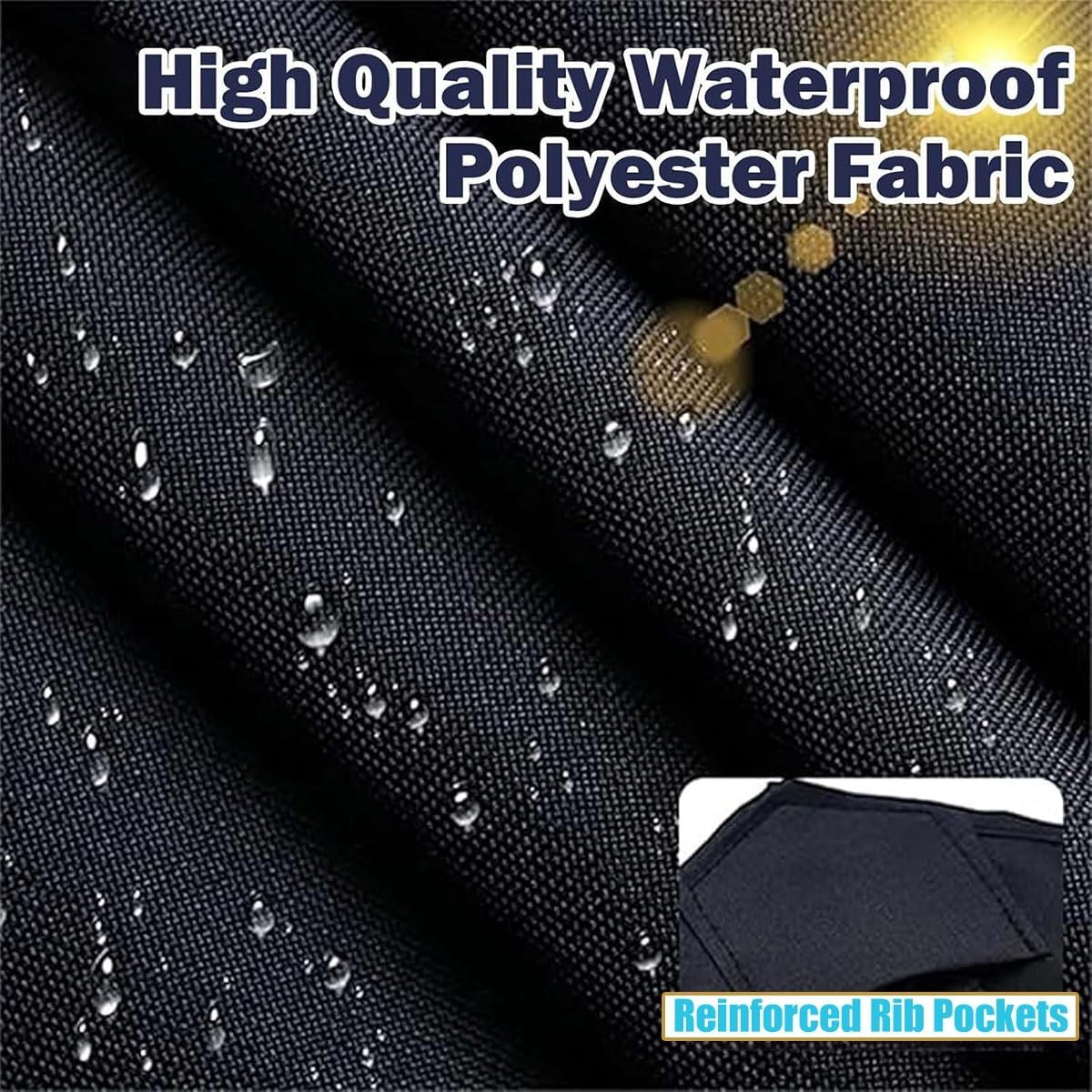 Umbrella Replacement Canopy Replacement Parasol Canopy, 6.6ft 7.5ft 8.2ft 8.9ft 9.8ft 11.5ft Parasol Fabric Cover for Outdoor, Garden, Backyard