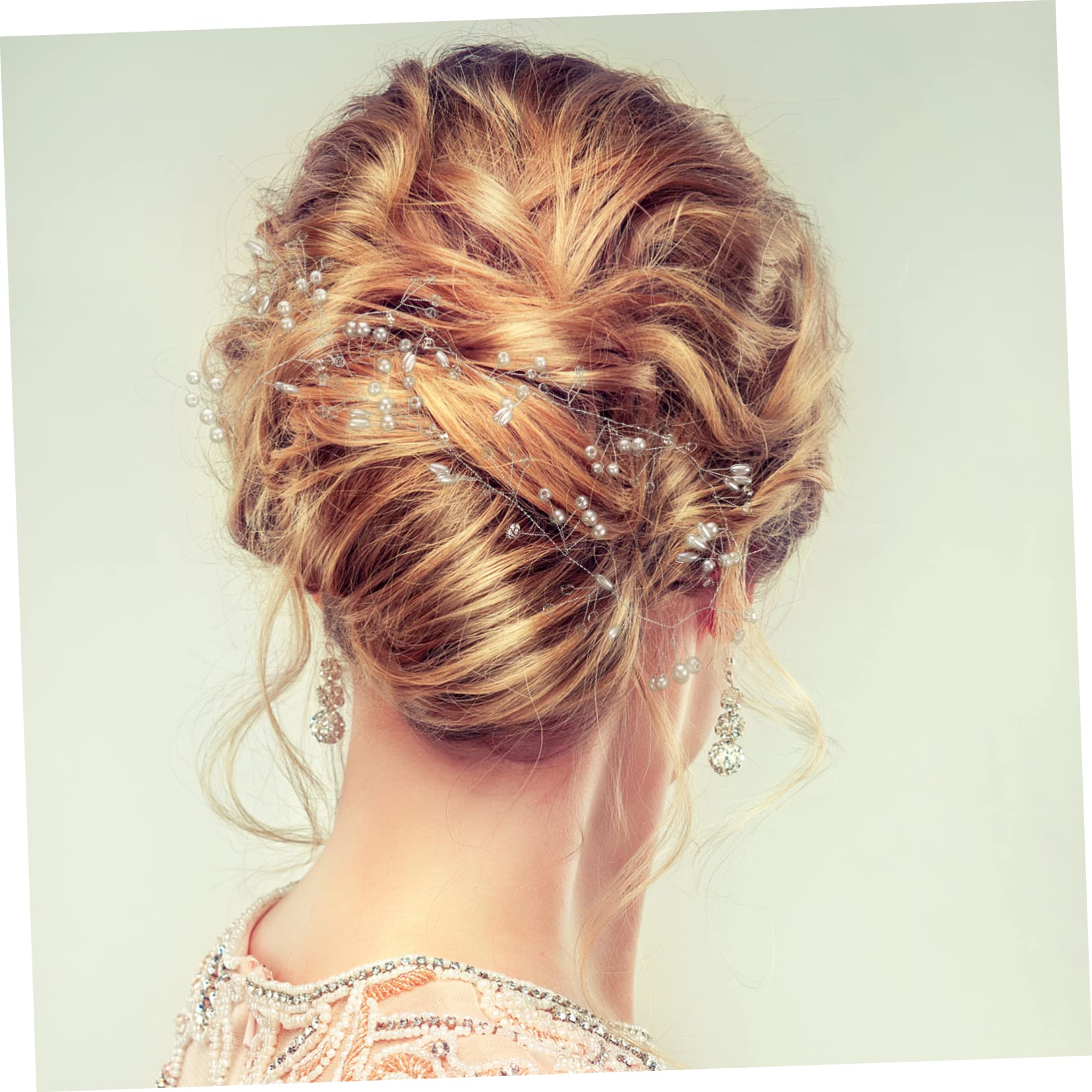 FRCOLOR 5 Stück Brautranken Haarschmuck Brautjungfern Haargummi Perlen Stirnbänder Für Frauen Braut Haarranken Accessoires Für Damen Damen Stirnbänder Hochzeit Kopfschmuck Für Die