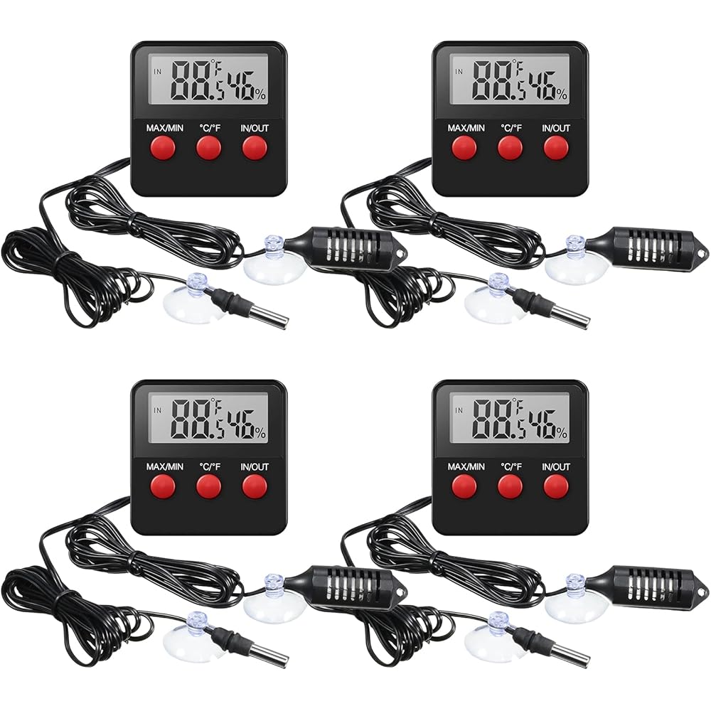 6/mo Finance Weewooday Reptile Thermometer and Humidity Gauge