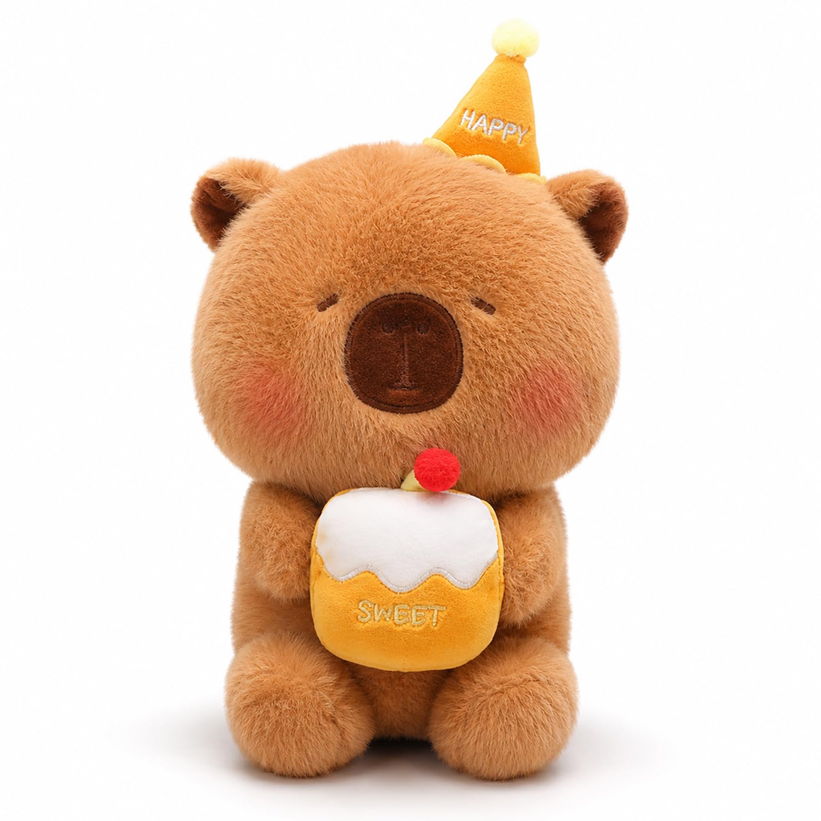 VIZIVOLT Capybara Plush,Cute Happy Birthday Stuffed Animal