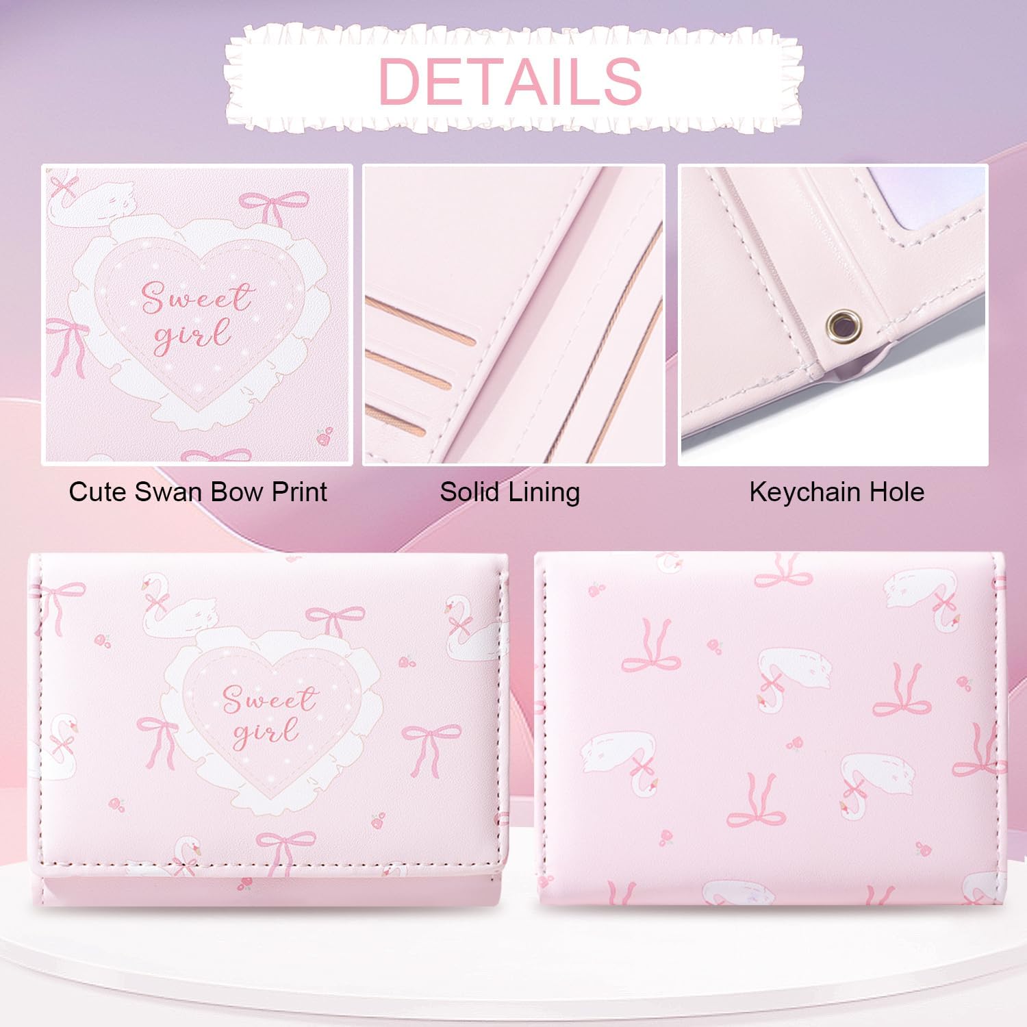 Coquette Bow Wallet & Swan Bow Wallet Bundles image 4
