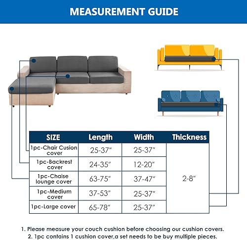 Miniatura 6 de Funda universal resistente para sofá, fundas de cojín elásticas de repuesto