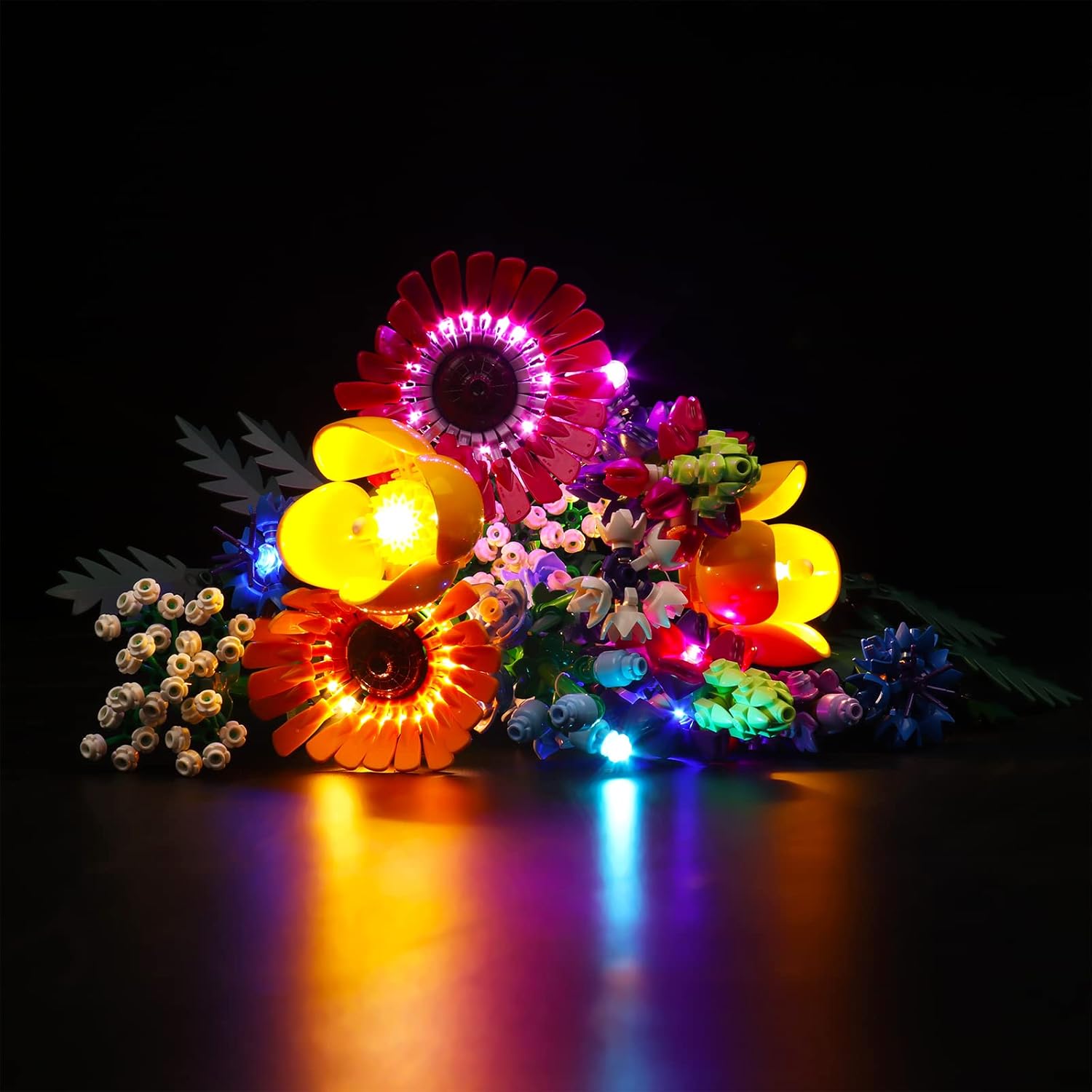 VONADO Led Light Kit Compatible with Lego Wildflower Bouquet 10313 Artificial Flowers(No Model)，Building Lighting Kit Compatible with Lego Botanical Plant Collection(Only Light)