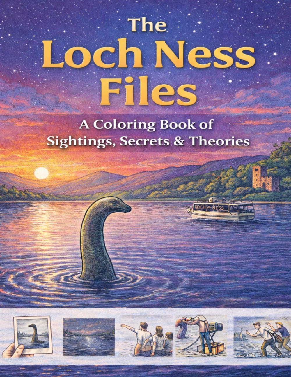The Loch Ness Files: A Coloring Book of Sightings, Secrets & Theories: A Mysterious Journey Through Legends, Evidence, and Encounters