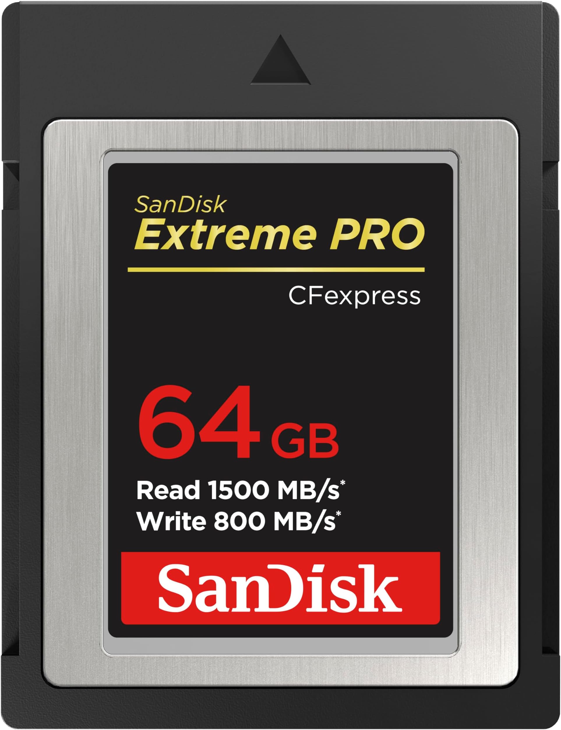 SanDisk Extreme Pro Cfexpress Type B Card,1500 MB/s R & 800 MB/s W, Black, 64GB