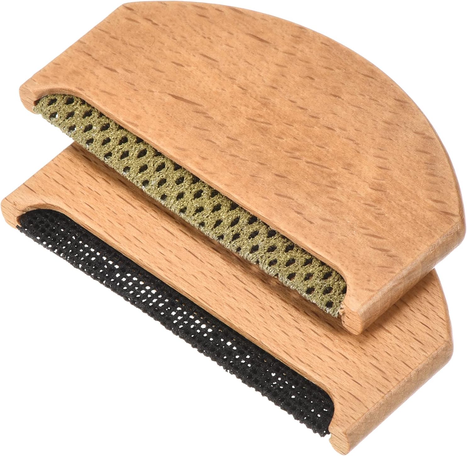 PATIKIL Wood Sweater Comb, 1 Set Portable Mini Fuzz Remover Fabric Shaver Cleaning Tools, Golden, Black
