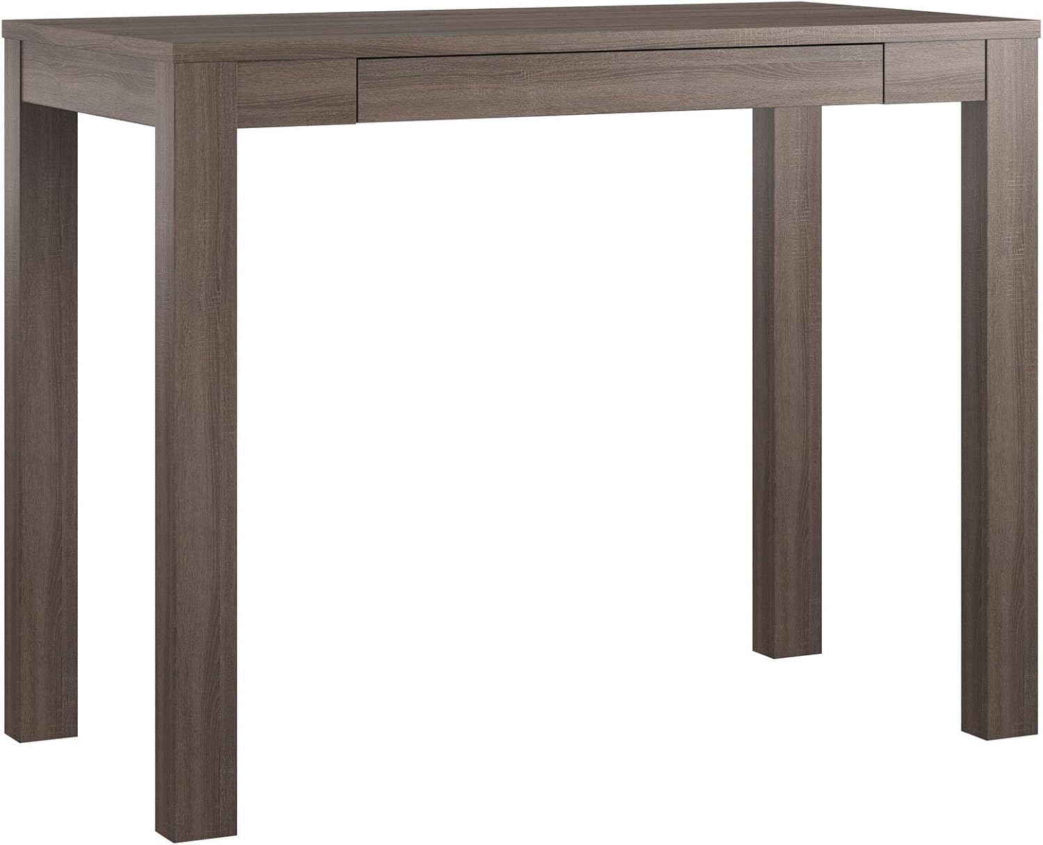 Amazon Basics Wooden, Home Office, Computer Study Desk with Drawer, 39 Inch, Rustic Gray Wash