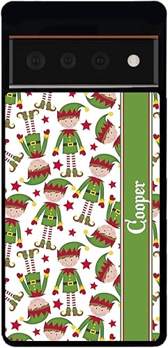 Miniatura 5 de Christmas Santa's Elf Little Helper Personalized Black Rubber Phone Case Compatible With Google Pixel 10, 10 Pro, 10 Pro XL, 9a, 9 Pro, Pixel 9,
