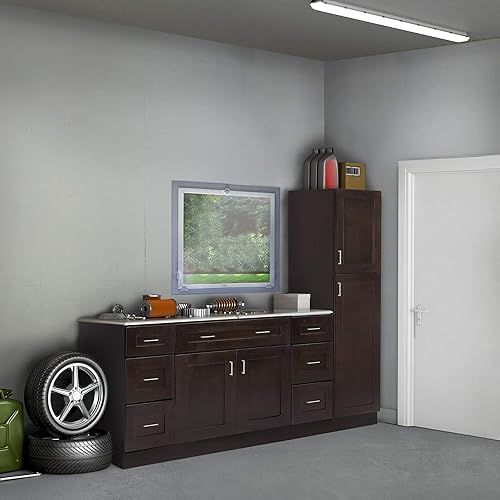 Miniatura 20 de Brookings Shaker - Armario de cocina de pared sin ensamblar W2736, 27 ancho x 12 profundidad x 36 alto, pintado blanco con Sherwin Williams®, madera