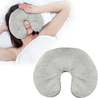 Microwave Heating Pad Warm and Cold Gentle Pressure Blinkout for Eye and Face Clay Beads Sleeping Eye Faces Weighted Mask Relaxation Eyes Face (Gray-Face and Eye Mask)