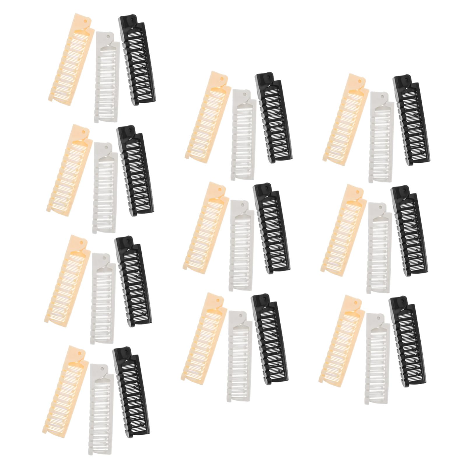 LIFKOME Peigne Pliable Anti-statique en Plastique 30pcs pour Femmes et Hommes Dents Fines Double Usage, Compact et Portable pour Travail et Événements