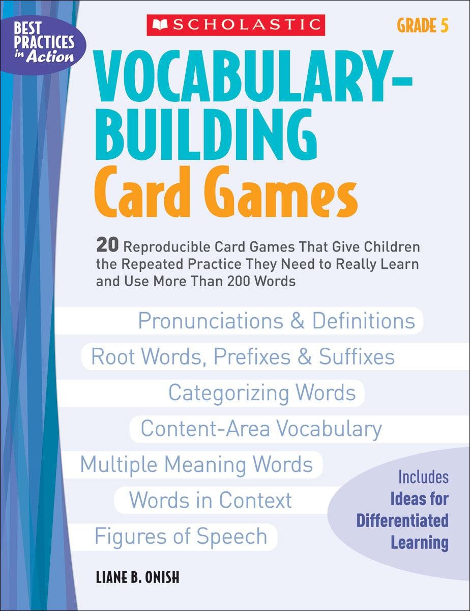 Buy VocabularyBuilding Card Games Grade 5 20 Reproducible Card Games