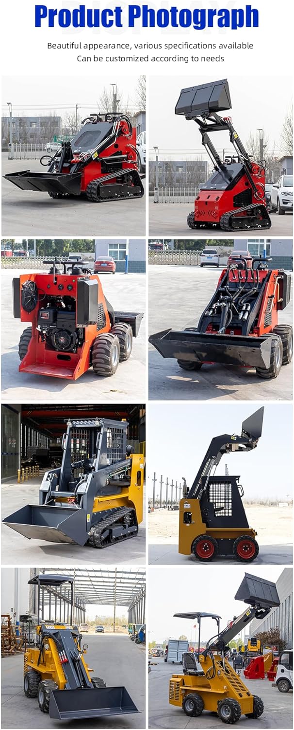 Compact Track Loader Skid Steer with Universal Quick Attach System for Construction, Farming, Landscaping and Material Handling