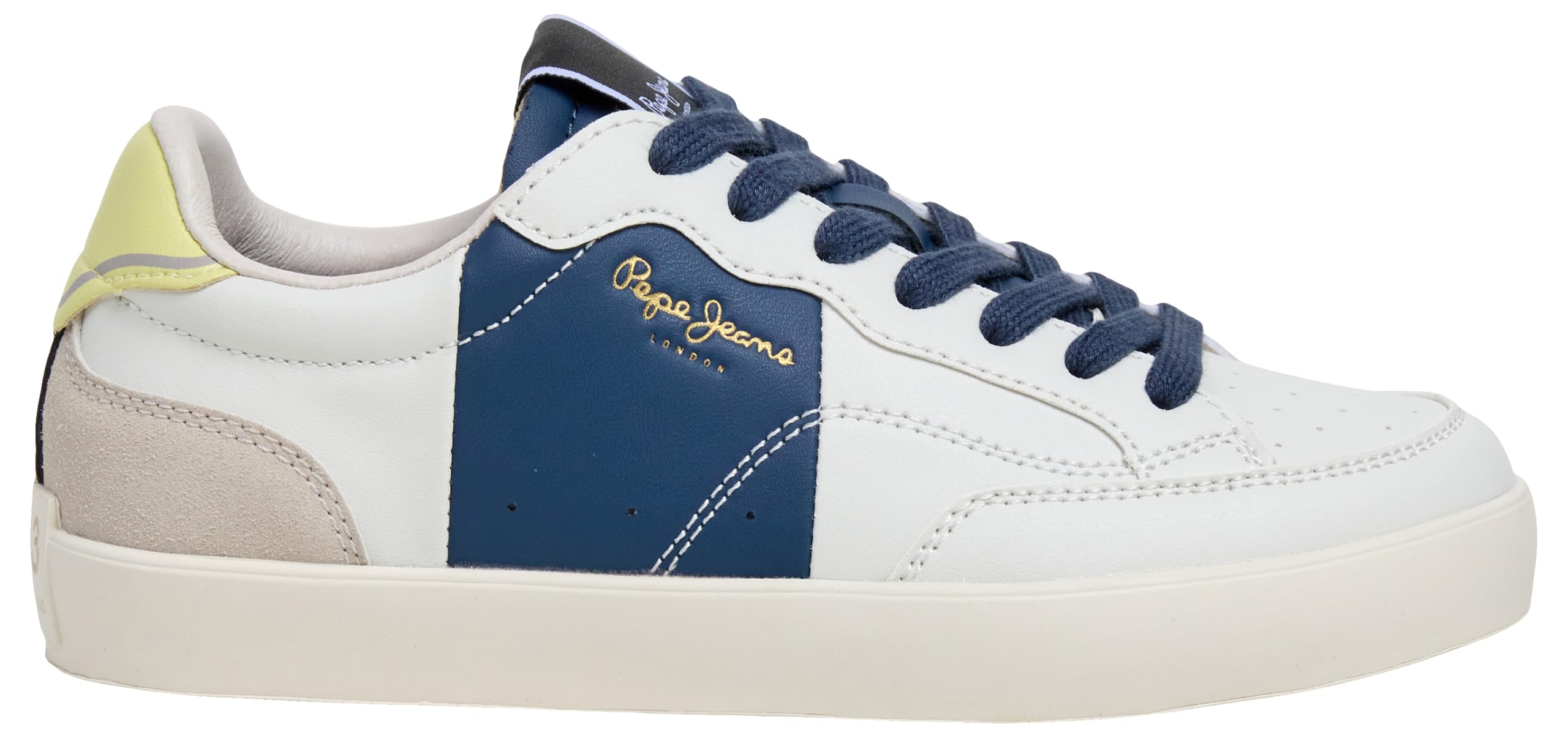 Pepe Jeans Lane ACT B Sneak, White (Off White), 2.5 UK