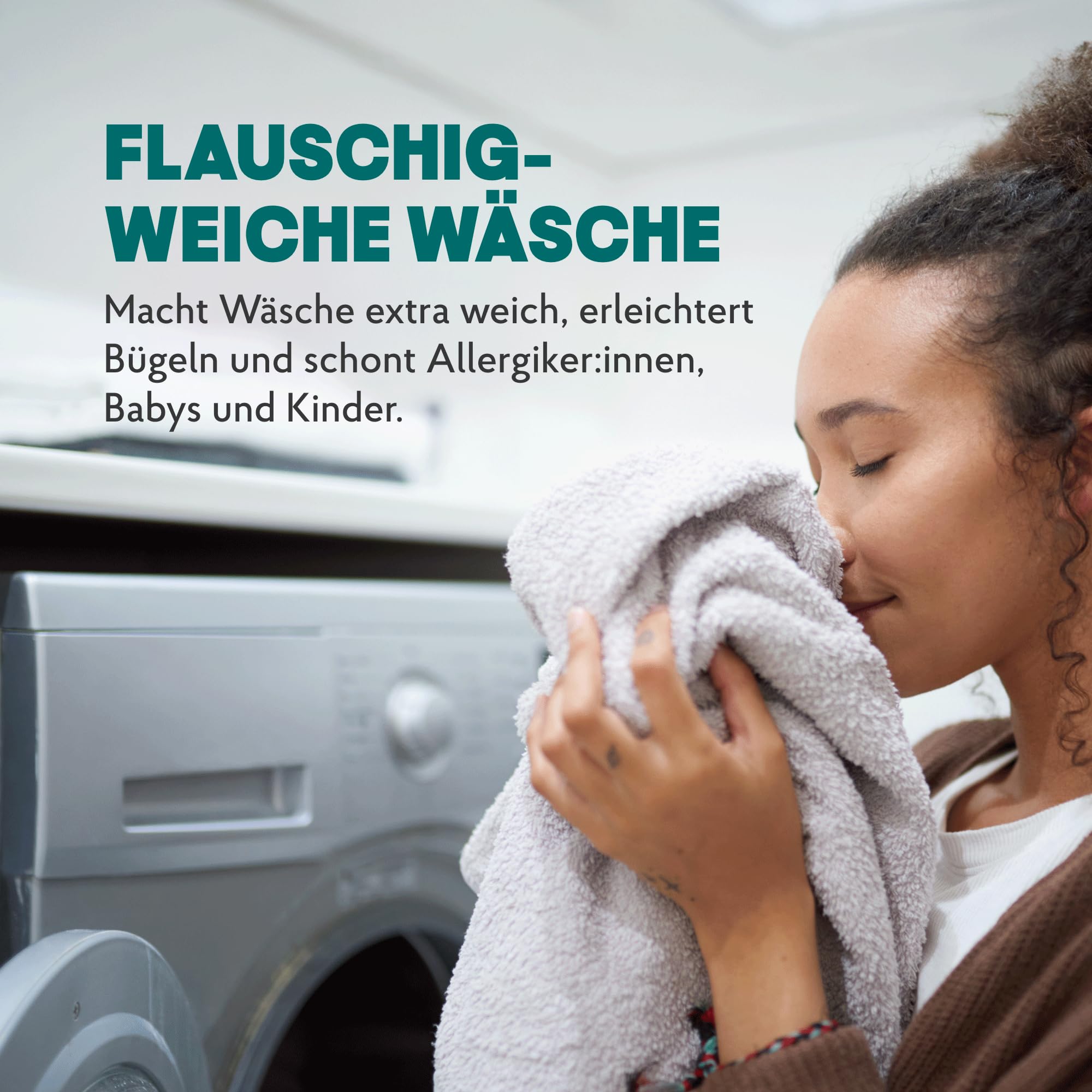 HAKA Sensitiv Weichspüler Nachfüller, 5L (166 Waschladungen), extra flauschige Wäsche, ideal für Allergiker, Babys & empfindliche Haut, vegan
