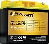 ExpertPower 12V 18Ah Gel Deep Cycle Solar Battery, Sealed Gel Technology for Marine, Mobility Applications