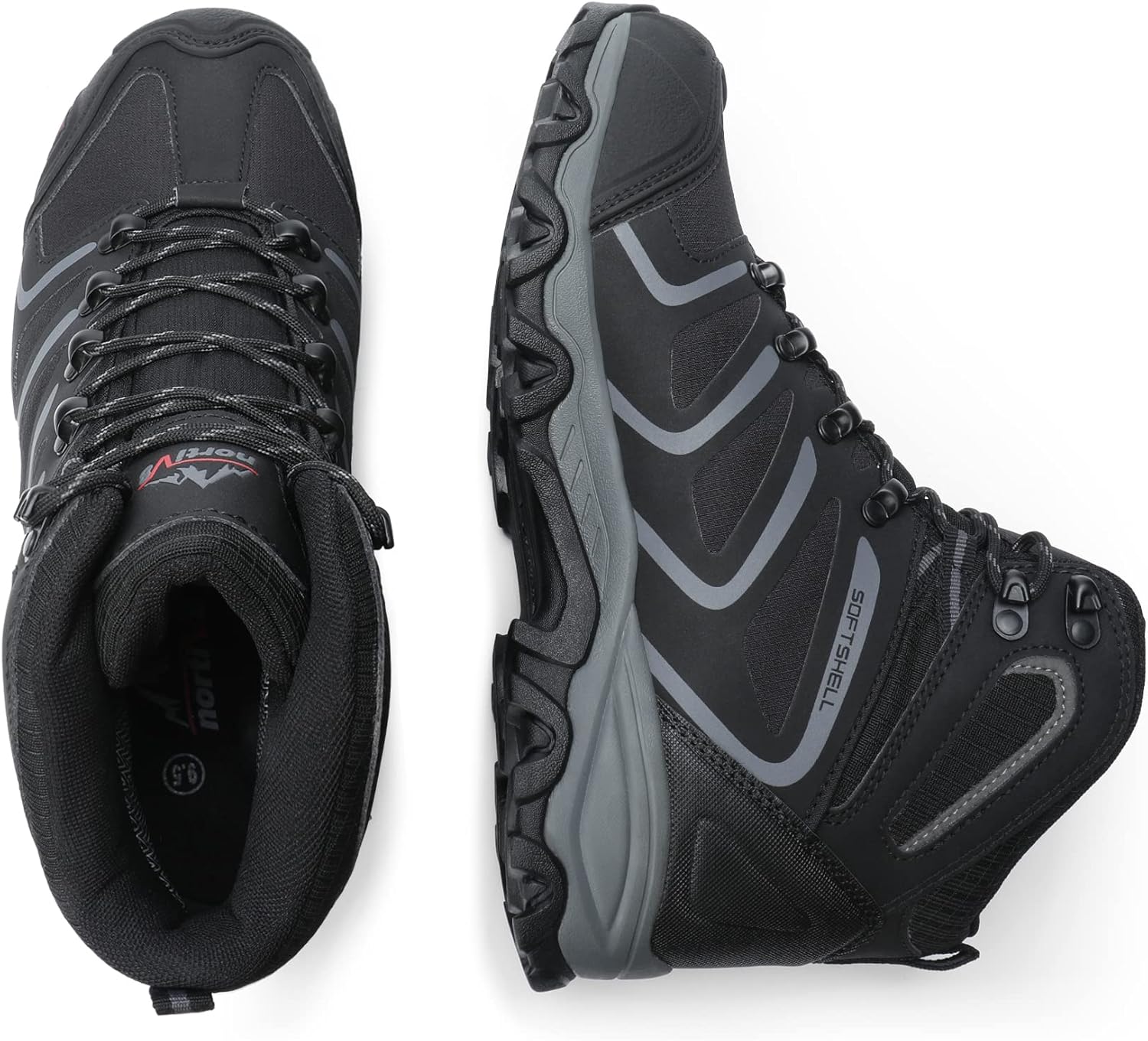 Miniatura 4 de NORTIV 8 - Botas de senderismo para hombre impermeables ligeras para exteriores mochileros senderismo