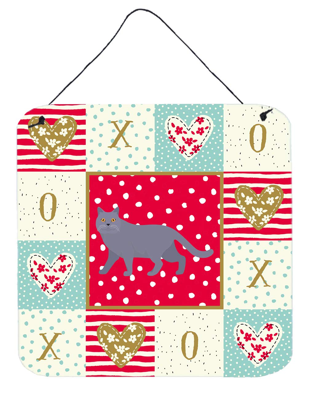 Plaque de porte British Shorthair Cat Love déco suspendue