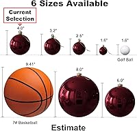 Vista 302 de Bolas de Navidad grandes de bronce de 3.2 pulgadas, adornos de decoración de árbol de Navidad, bolas colgantes inastillables para cumpleaños