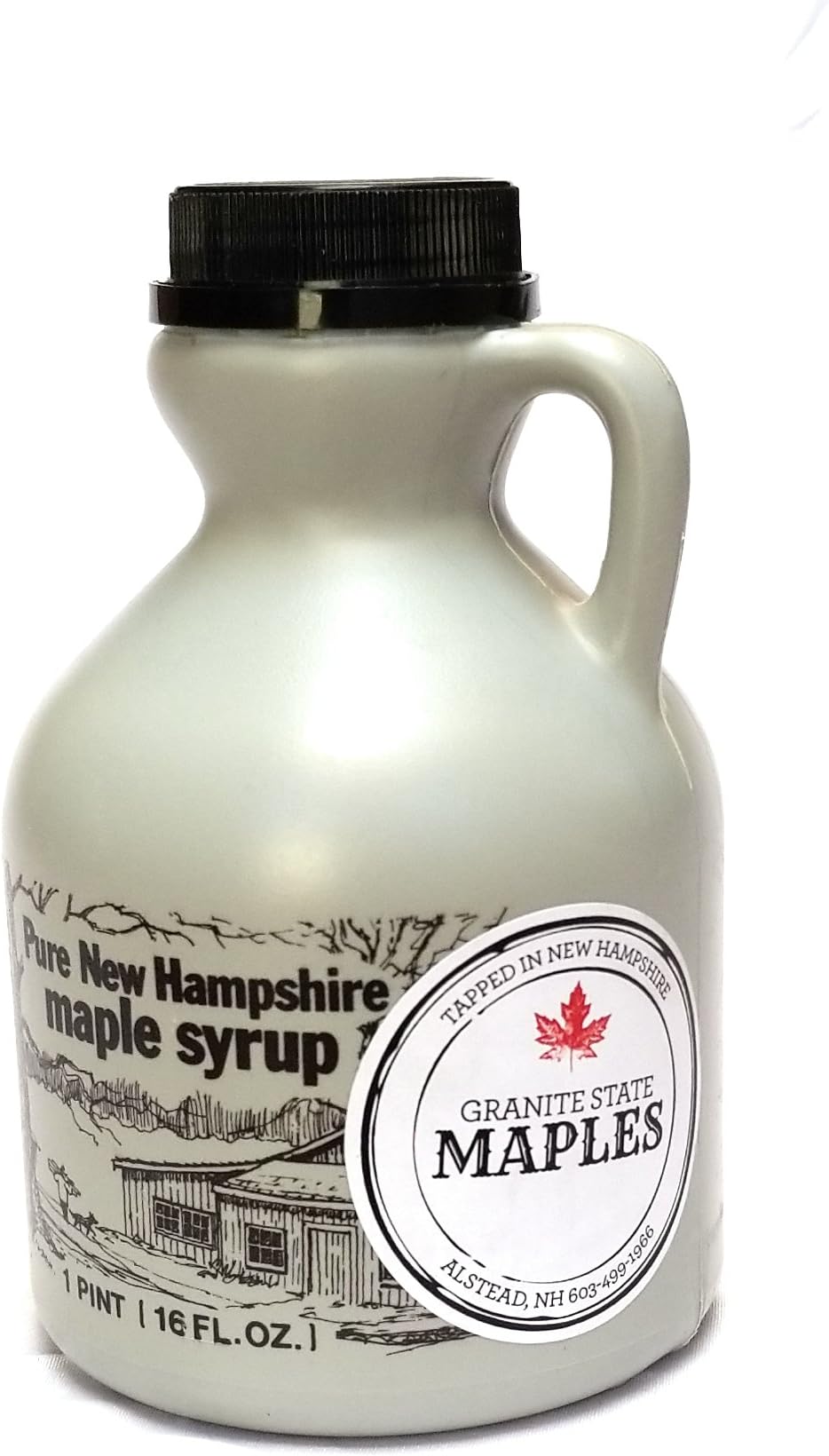 Granite State Maples 16Fl Oz.(1 Pint) Pure New Hampshire Maple Syrup, Grade A