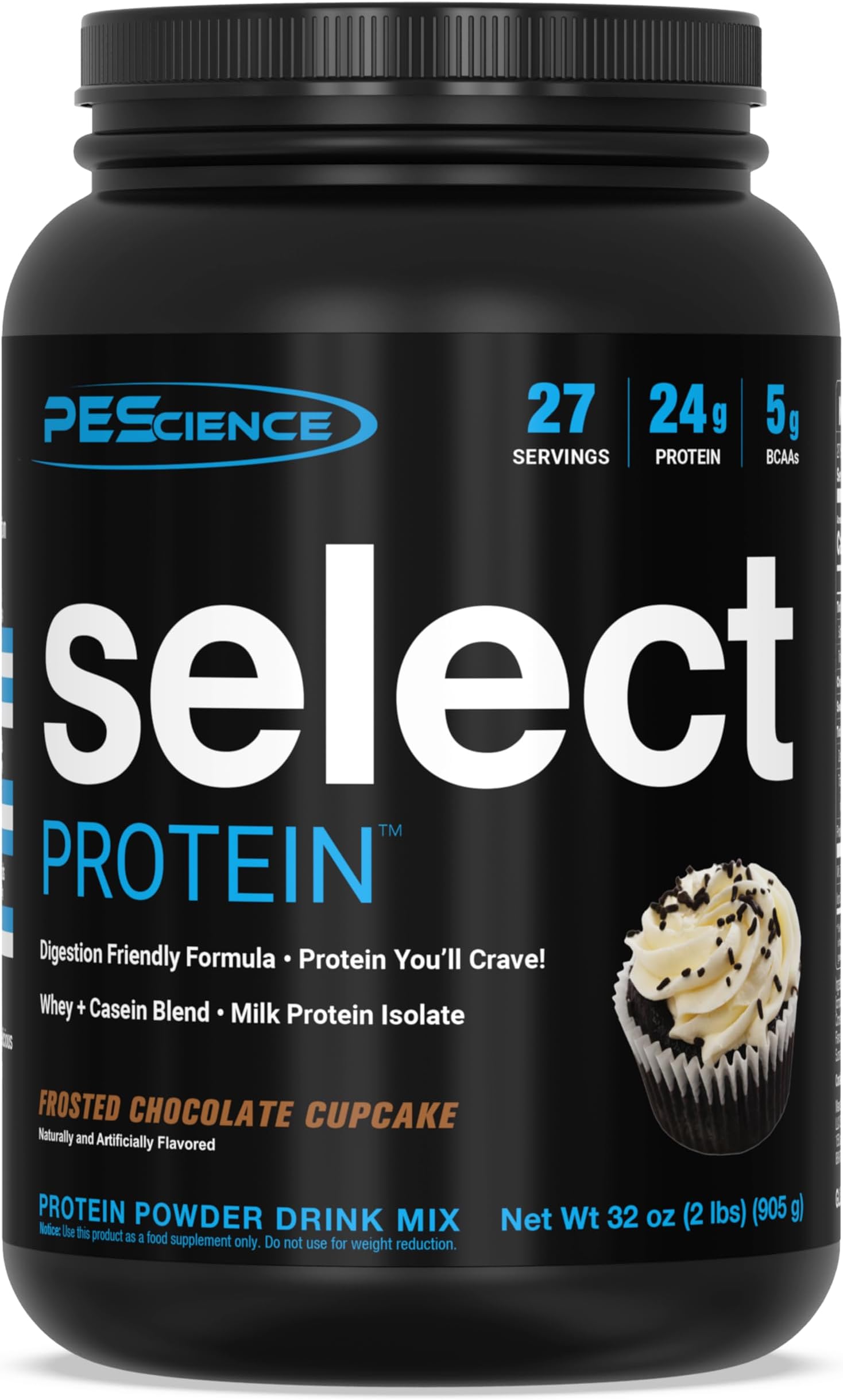 Select Protein - Whey & Casein Protein Powder Supplement Blend - 27 Servings (Frosted Chocolate Cupcake)