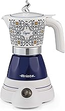 Ariete 1358/1C Aroma Capri Moka Electric Mocha, 400W, 2/4 Cups, Cordless, Auto Shutdown, Temperature Retention