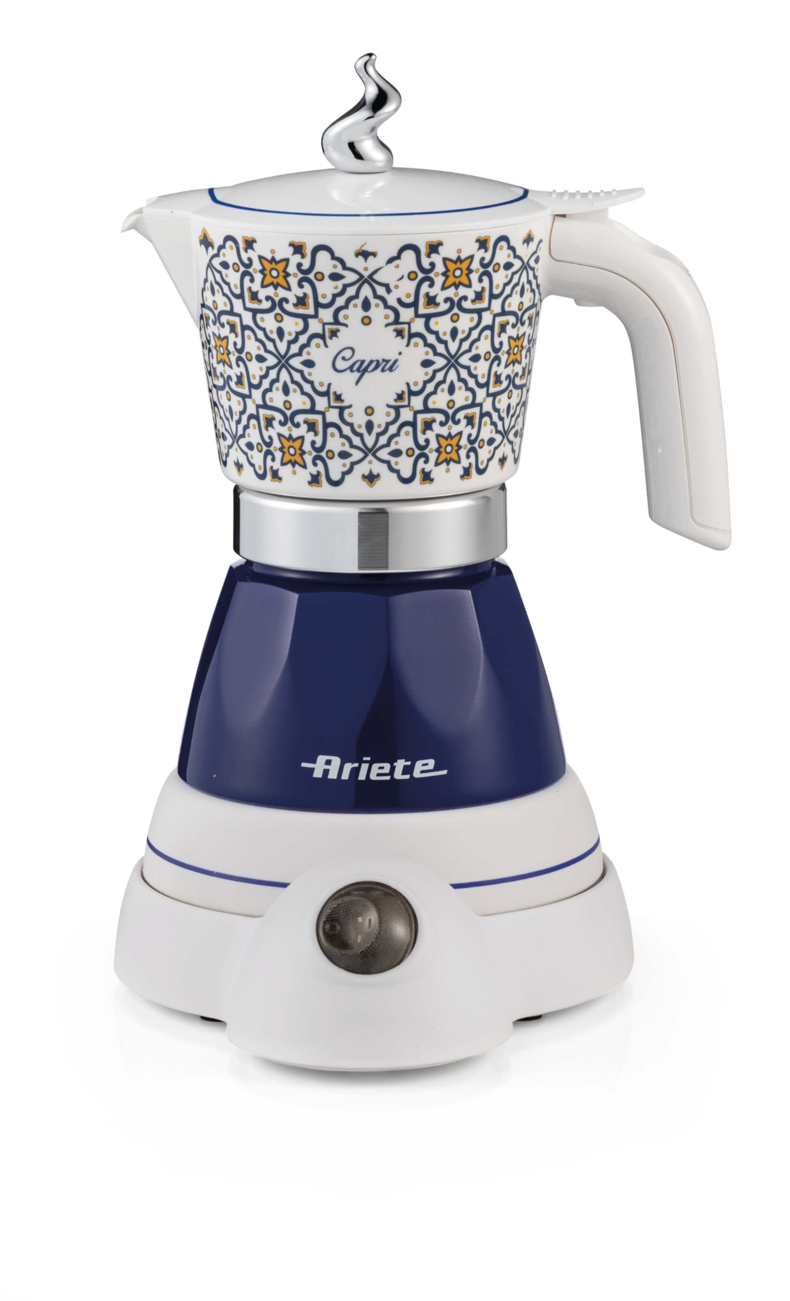 Ariete Moka Aroma Capri, moka électrique, 400W, 2/4 tasses, sans fil