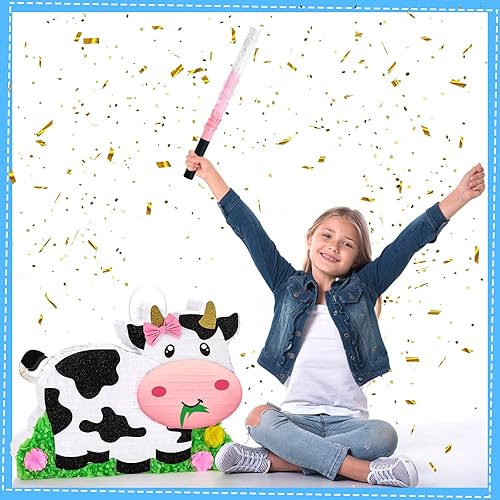 Miniatura 377 de WERNNSAI - Piñata de sirena plegable, piñata de cumpleaños con flecos que incluye cuerda para jalar, venda y bate. Decoraciones