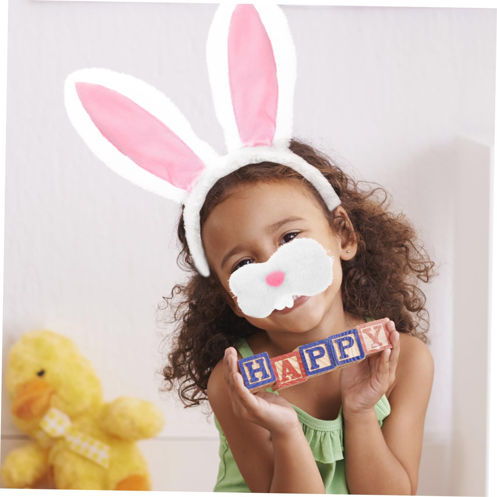BESPORTBLE Ensemble Bandeau Oreilles de Lapin Accessoires de Cosplay Bande-Oreille de Lapin Bunny Ears déguisement pâques Bandeaux de fête pour Filles Cosplay de Lapin Fil de Fer