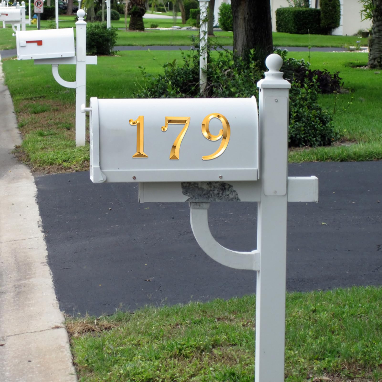 Operitacx Numeri Adesivi per Porta in Abs Oro 10 Pezzi, Numeri Moderni per Decorazioni Facili Fai da Te, per Porta D'ingresso e Appartamento