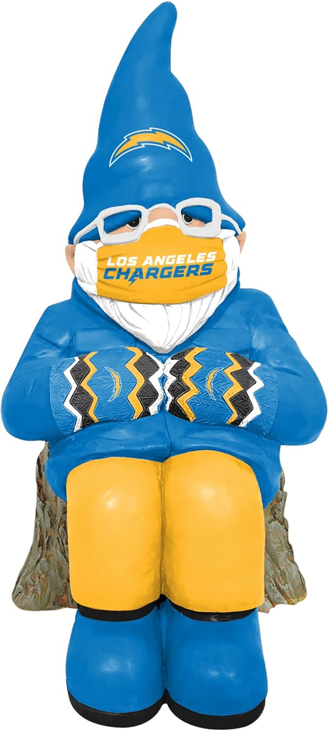 FOCO Los Angeles Chargers NFL Bundled Up Gnome