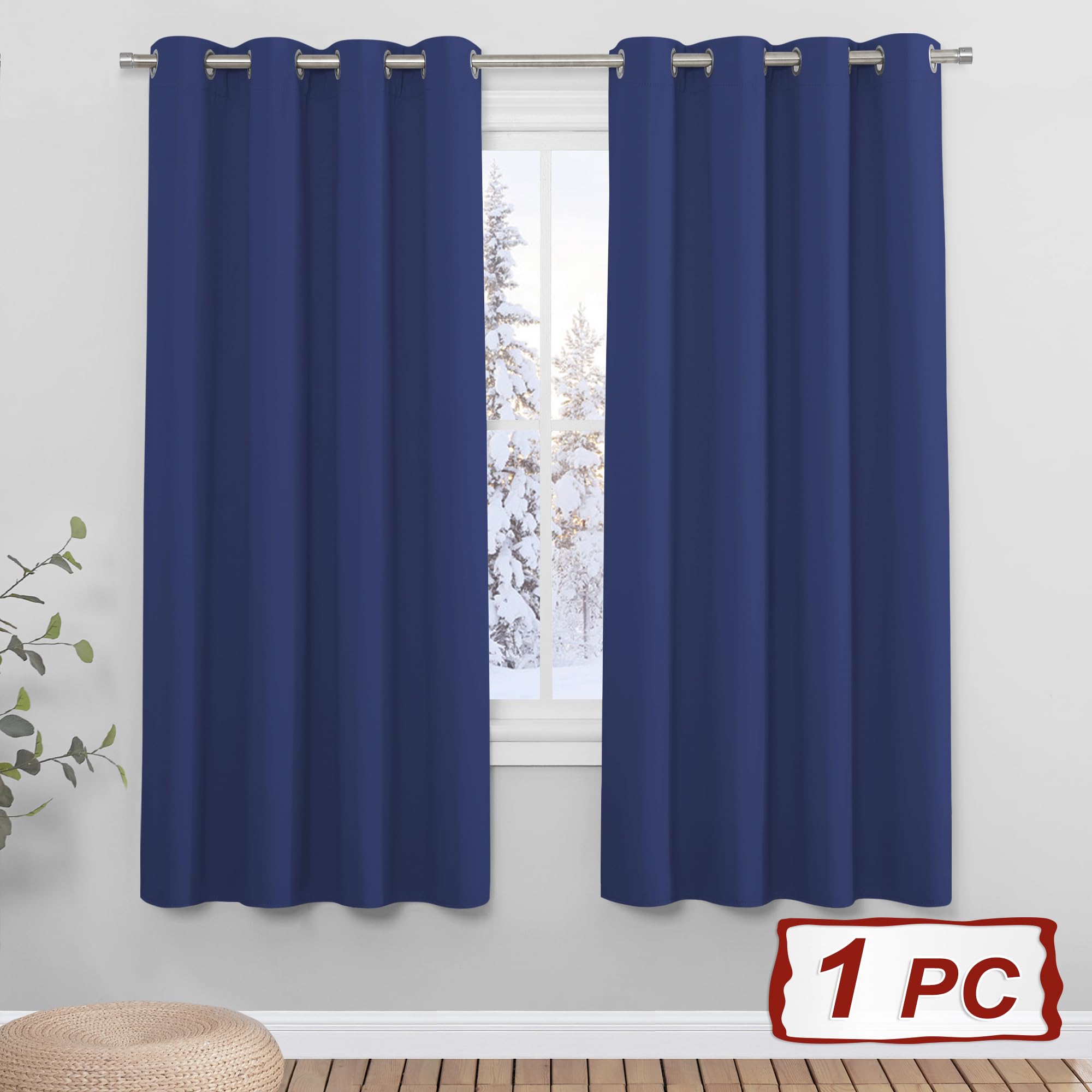 PONY DANCE Blue Blackout Curtains - Image 2