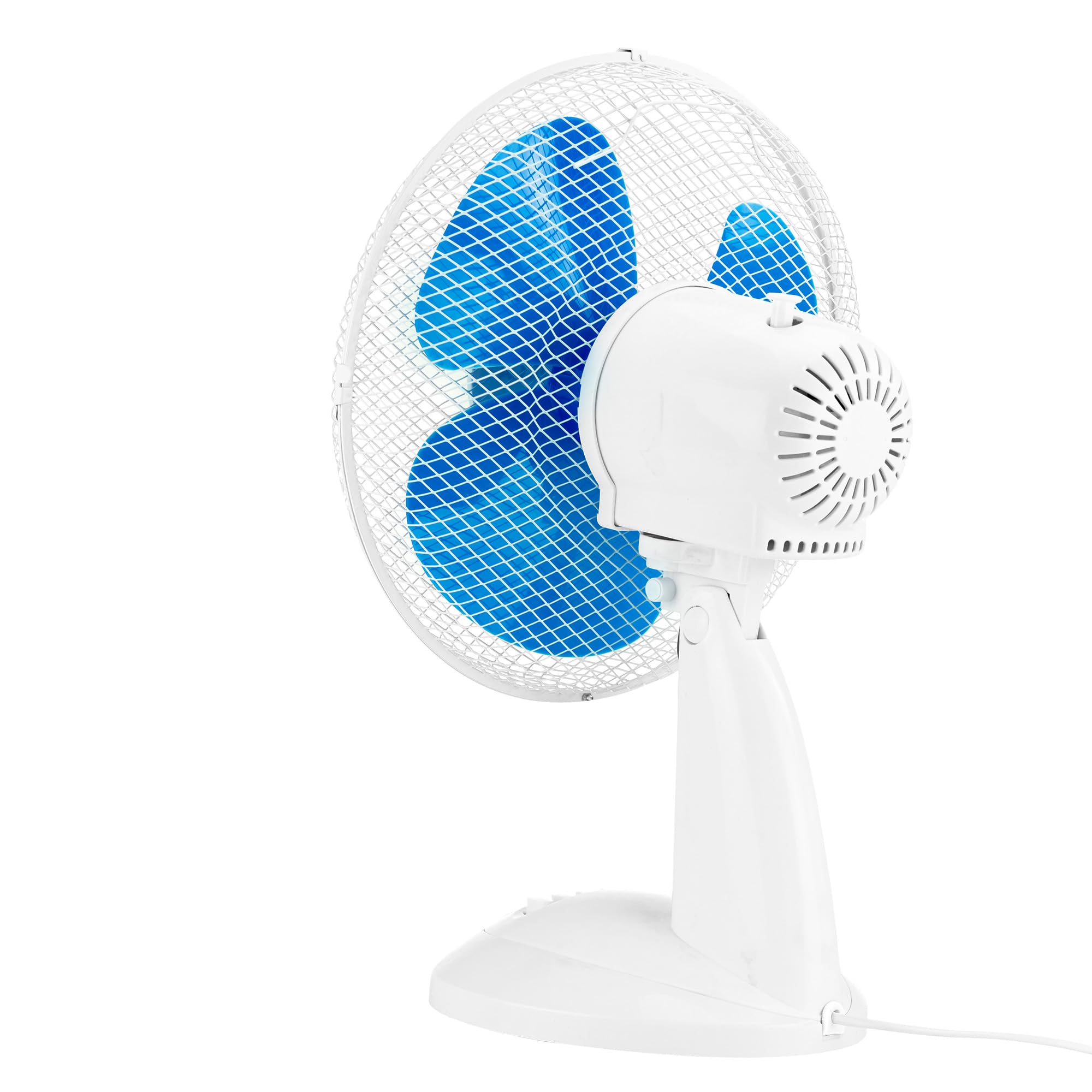 Jocca - Ventilador de Sobremesa 30 cm | 3 Velocidades | Oscilación | Cabezal Reclinable | 3 Aspas Aerodinámicas | Bajo Consumo 40W | Diseño Compacto y Silencioso