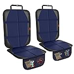 XHYANG Car Seat Protector,2 Pack Automotive Seat Protectors Baby Carseat Pad Waterproof & Durable 600D Fabric for Child Baby Car Seat Mat Vehicle Pet Cover 2 Storage Pockets (Blue)