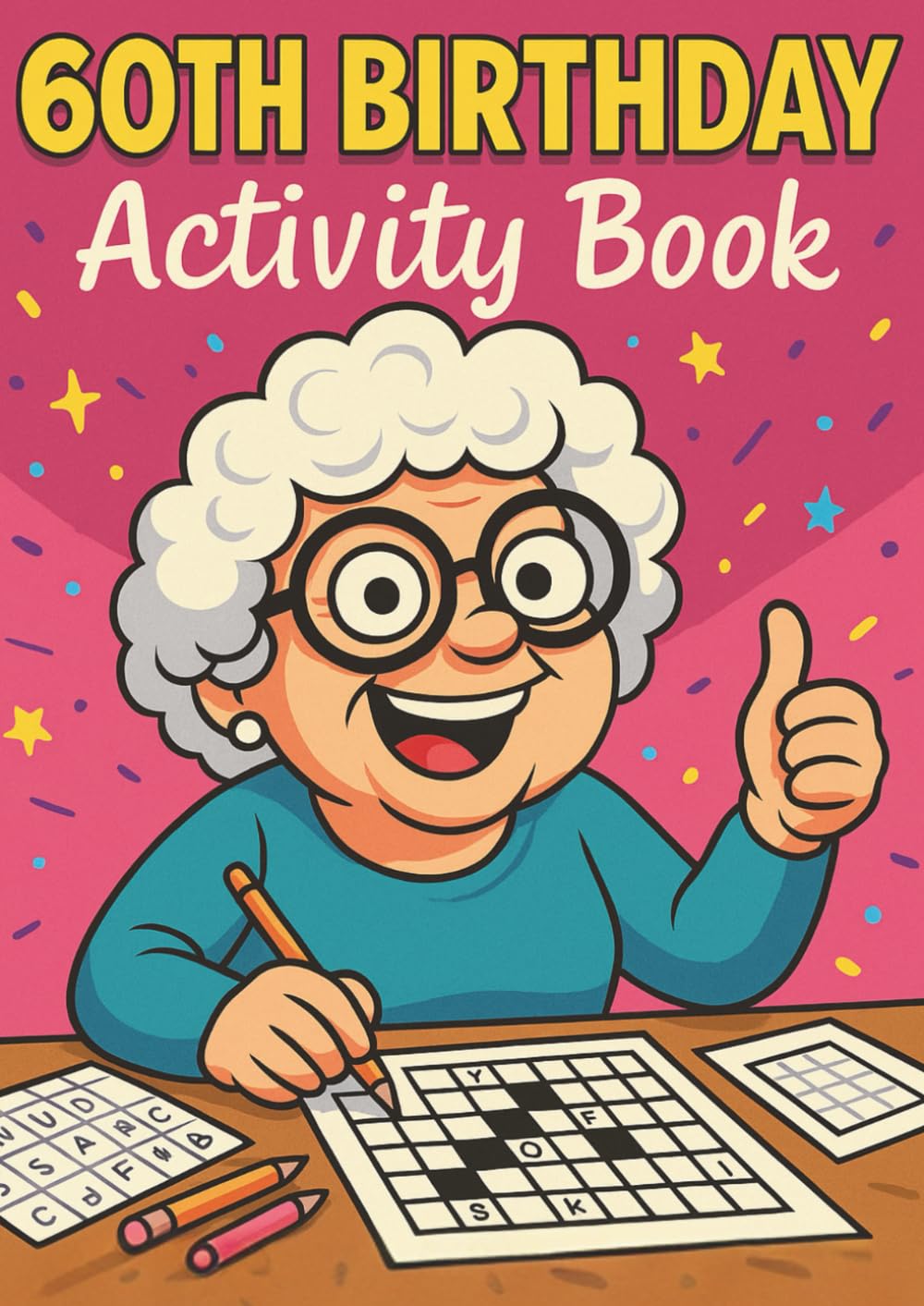 60th Birthday Activity Book for Women and Men: Sudoku, Mazes, Colouring Pages, Word Searches, Crosswords, Riddles & Reflection Prompts – A Fun and ... for Adults Turning 60 (Milestone Moments)
