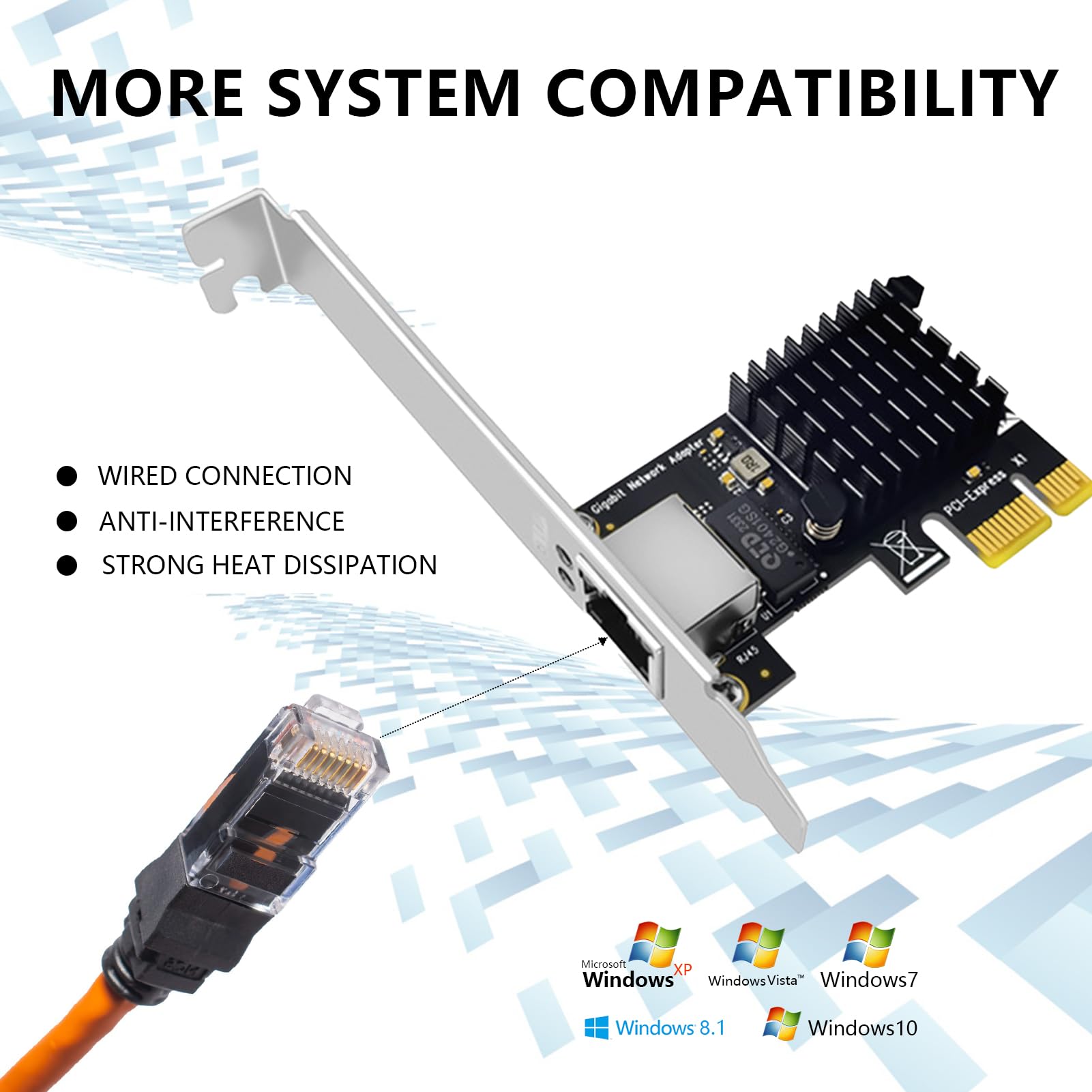 Scheda Di Rete Gigabit PCIe RTL8111G - 10/100/1000 Mbps Per PC Desktop E Server - Foto 14