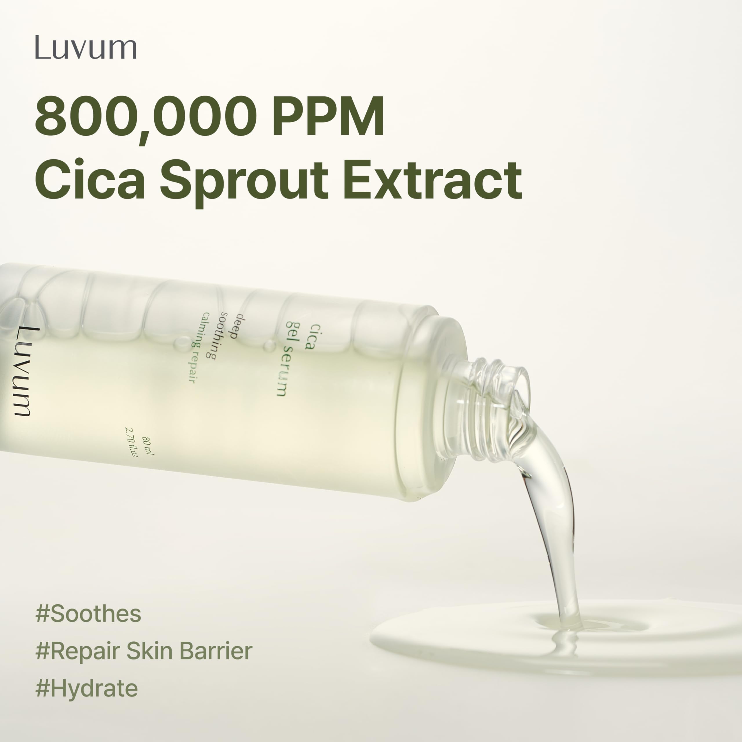 Amazon.com: Luvum Calming Repair Cica Gel Serum, Centella Mist