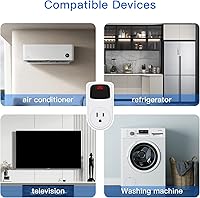 Vista 7 de BSEED Protector de sobretensiones, toma de corriente protectora de sobretensión, regulador de voltaje, protector de sobretensiones de pared