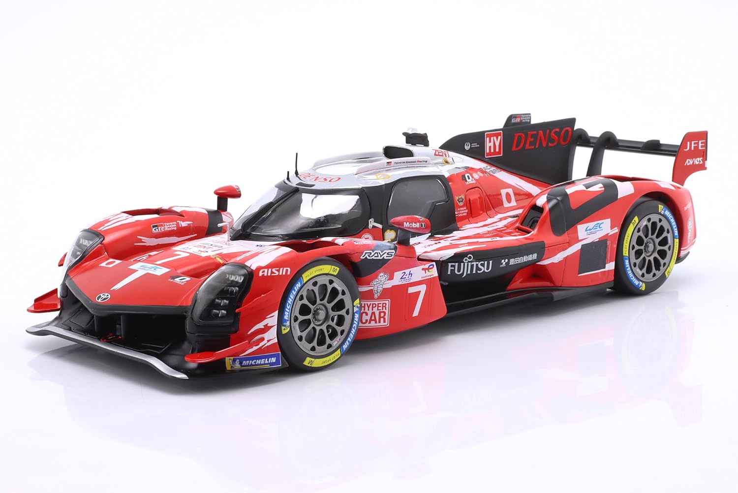 OPO 10 - Car Compatible with Toyota GR010 Hybrid #7 5th 24h Le Mans 2025 Toyota Gazoo Racing 1/18 Scale IXO 25LM07