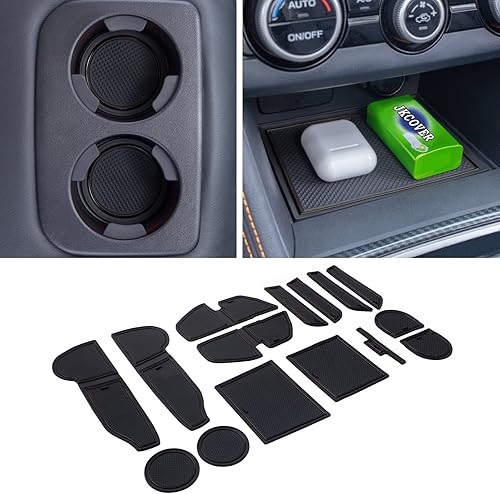 JKCOVER Compatible con Subaru Crosstrek 2018, 2019, 2022, 2021, 2022, 2023, Subaru Impreza 2017-2023, accesorios de consola central, Negro -,Rojo