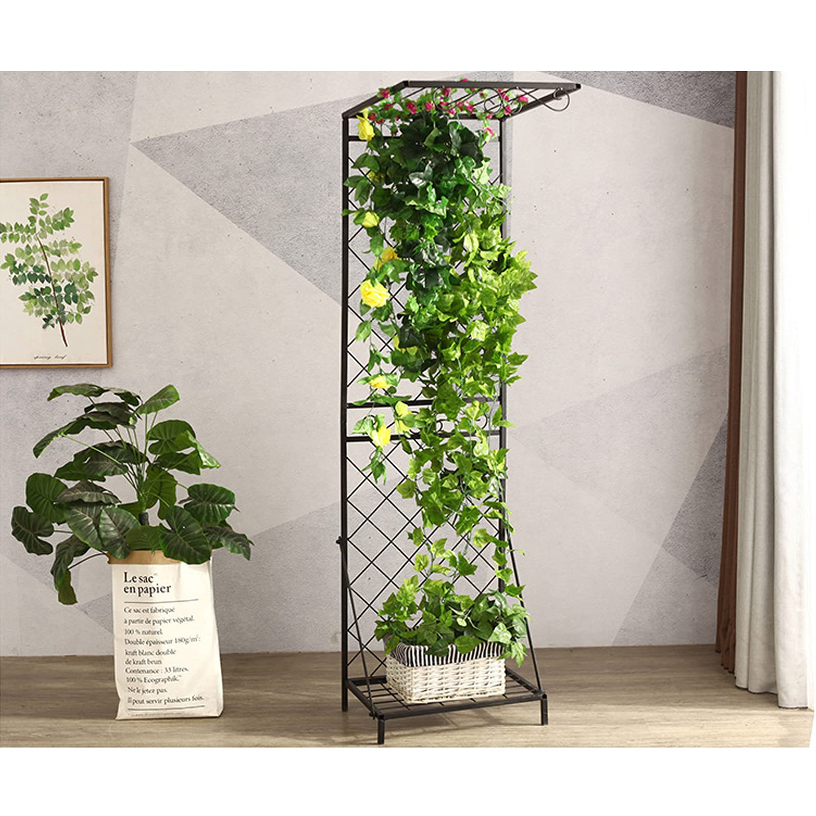 Traliccio Per Piante Rampicanti - 3 Pezzi, In Ferro Antiruggine, Per Vasi E Giardino - Foto 11