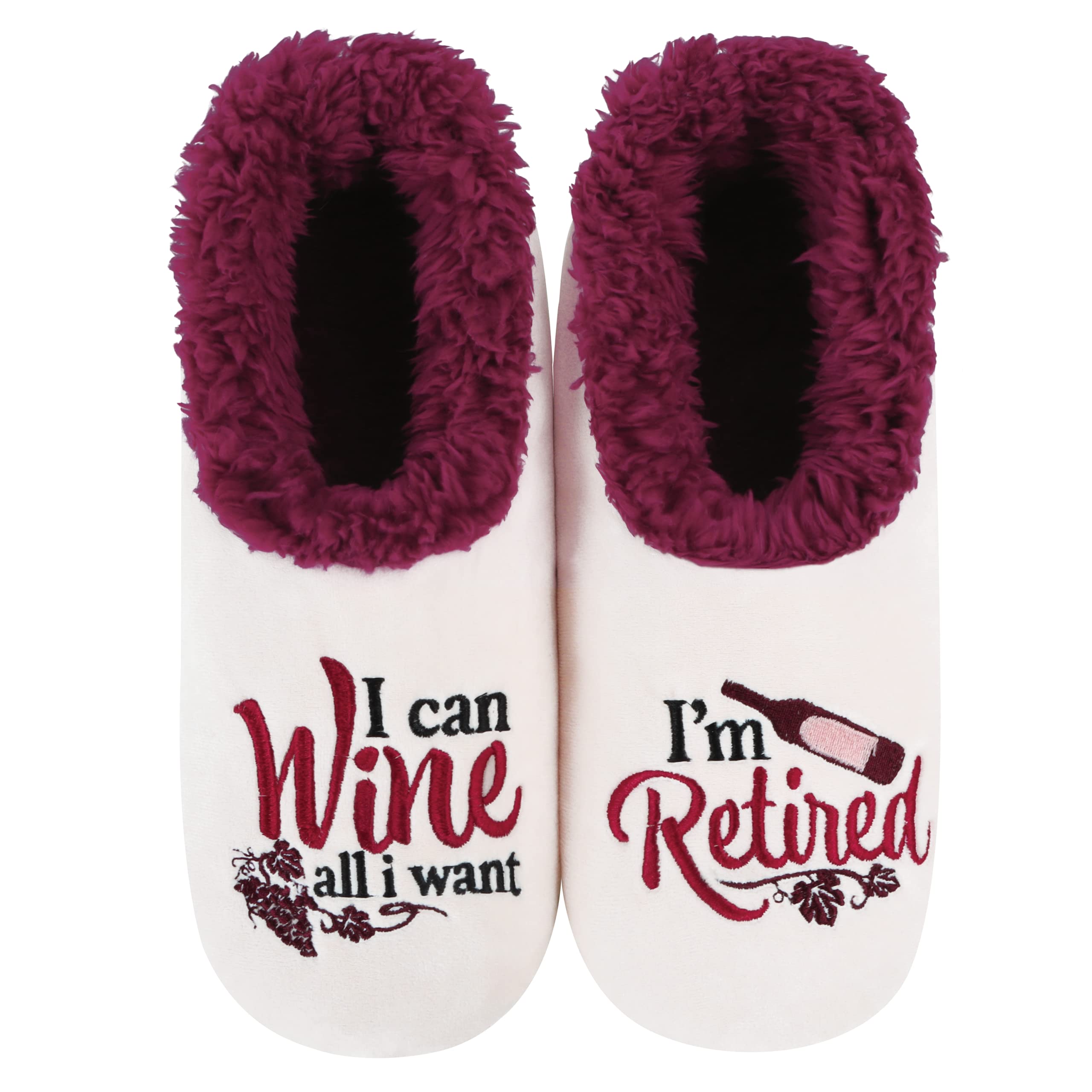 Snoozies Slipper Socks -Funny Quote