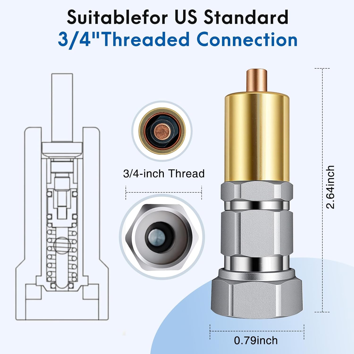 Outdoor Faucet & Spigot Freeze Protection – Patented Valve Shield, Activates at Water Temperature Below 37°F/3°C – Durable Winter Cover Alternative – Quick Install, Saves Water – 2 Pack