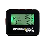 Gymboss Minuteur d'intervalle de Charge et chronomètre Noir, Rouge