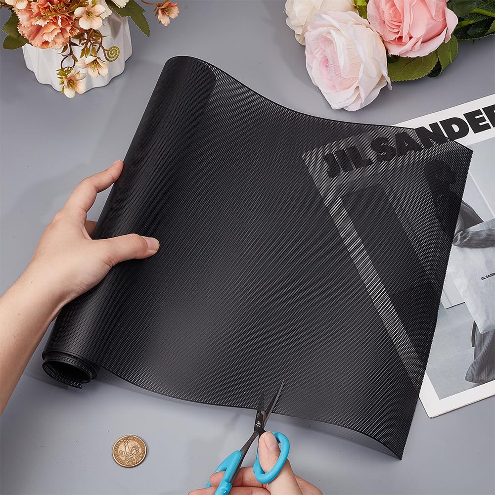 BENECREAT 200 x 30 cm Filtro Polvere Nero Maglia Computer Coperchio Filtro a Maglia Anti Polvere in PVC per Alloggiamento Del Computer e Schermo Anti, Spessore di 0,2 mm
