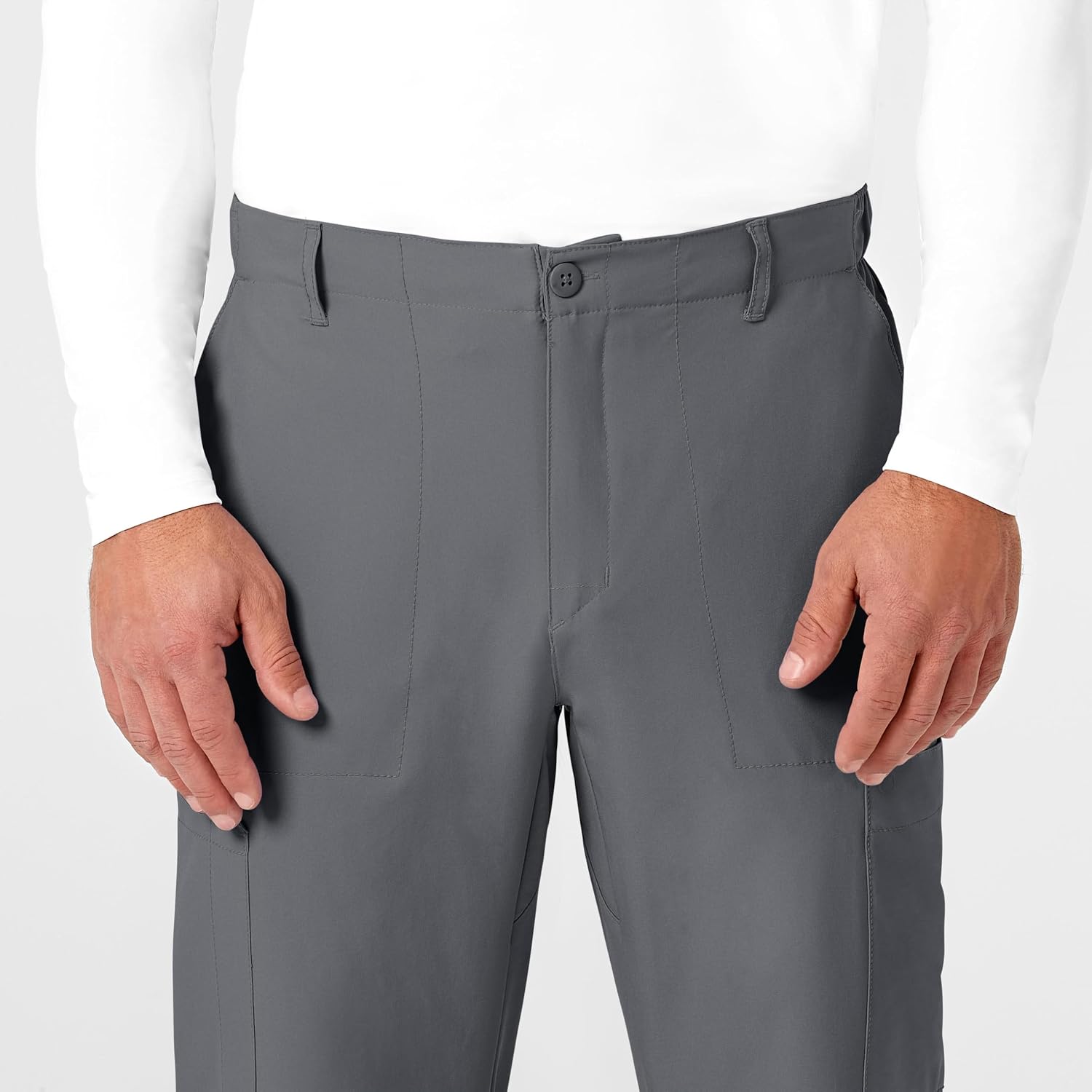 Wink W123 Men's Flat Front Cargo Scrub Pant image 5