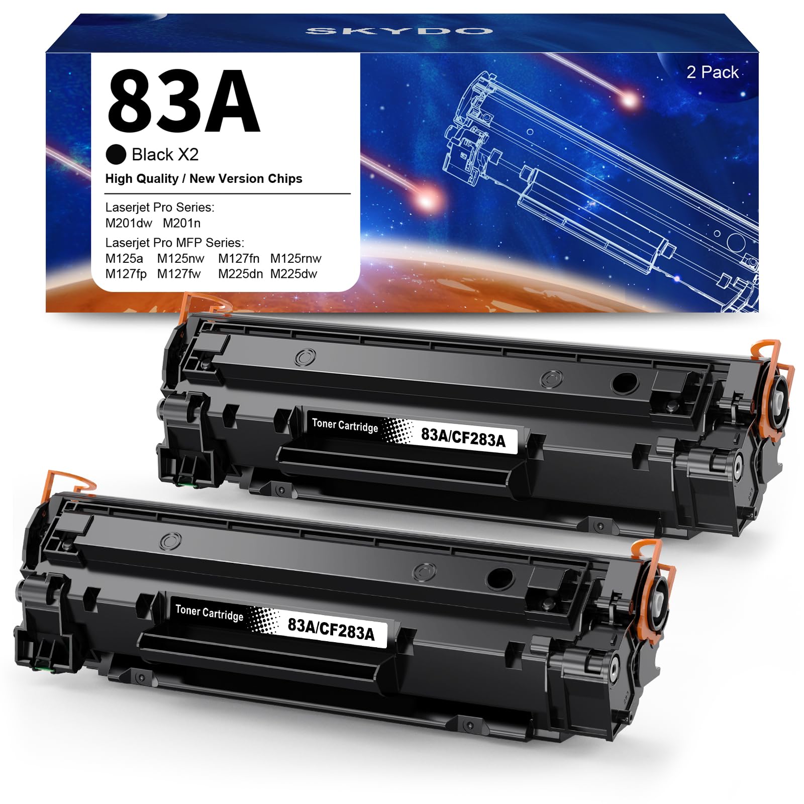 83A Toner Compatibile con HP 83A CF283A toner 83X CF283X per HP M125a M201n | per HP LaserJet Pro MFP M125a M125nw M127fw M127fn M127fs M127fp M125rnw M225dn M225dw, LaserJet pro M201n M201dw,CF283A Nero