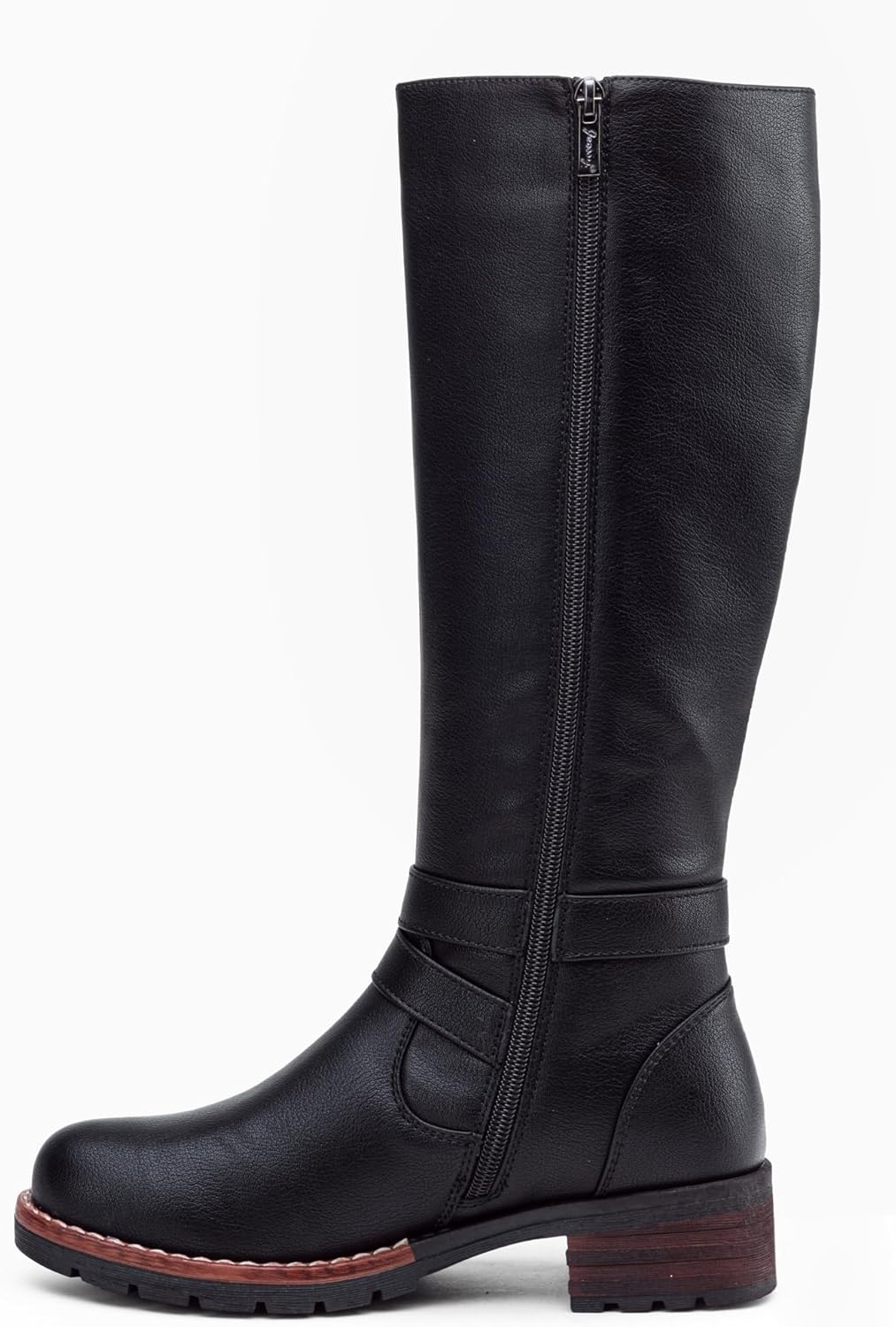 Jeossy Knee High Boots for Women, Classic Tall Riding Boots Low Heel with Inside Zipper Works and Outside Zip Decorative - Image 6